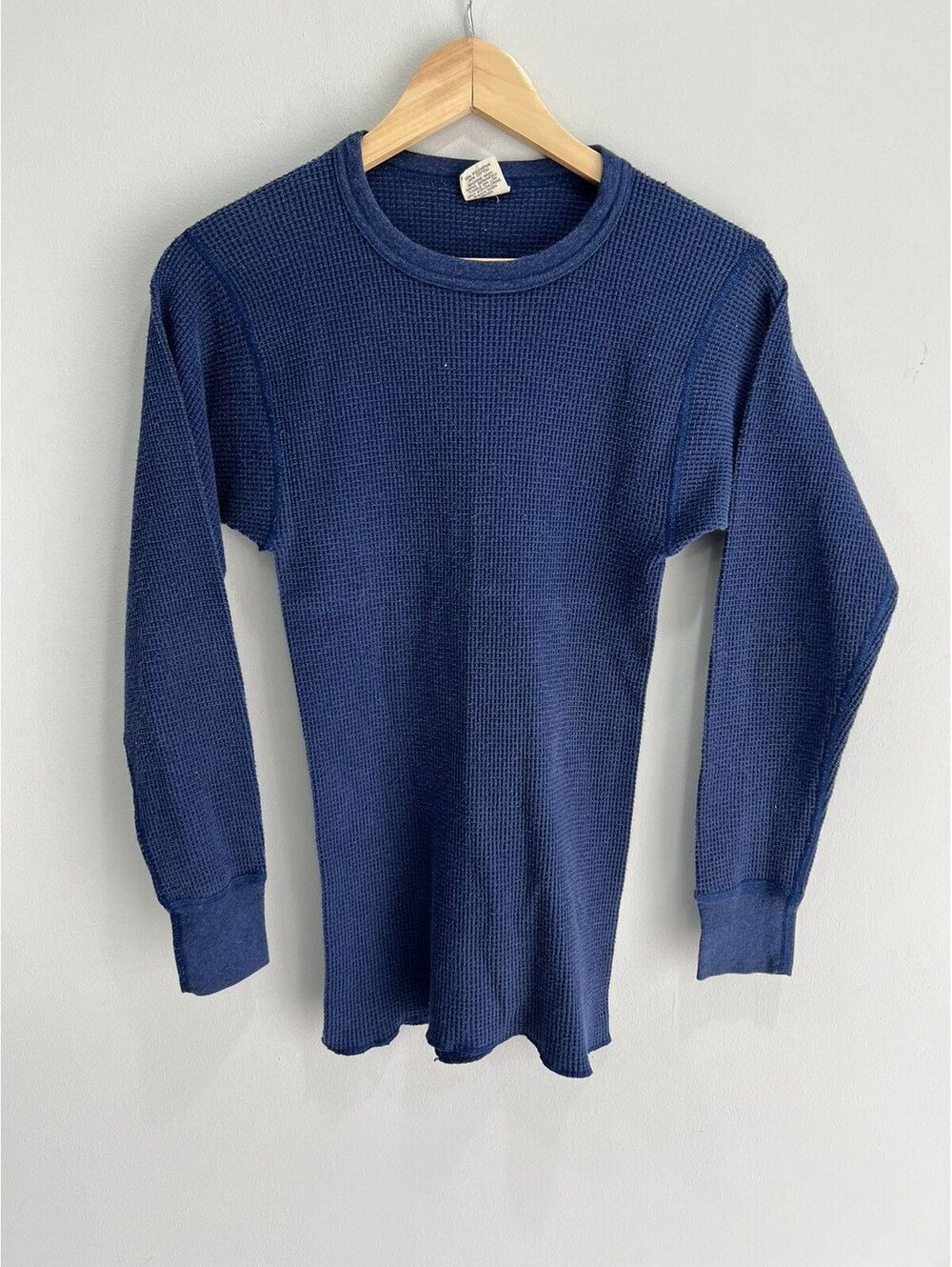 Vintage Navy Thermal Longsleeve Shirt